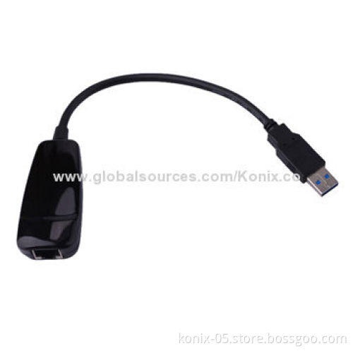 Ethernet USB 3.0 Adapter, Supports Rj45 with10/100/1000 Nic